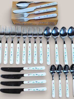 Savoir Vivre Portofino Blue Flatware Set 20 Pieces Dinner Knife Forks Spoons